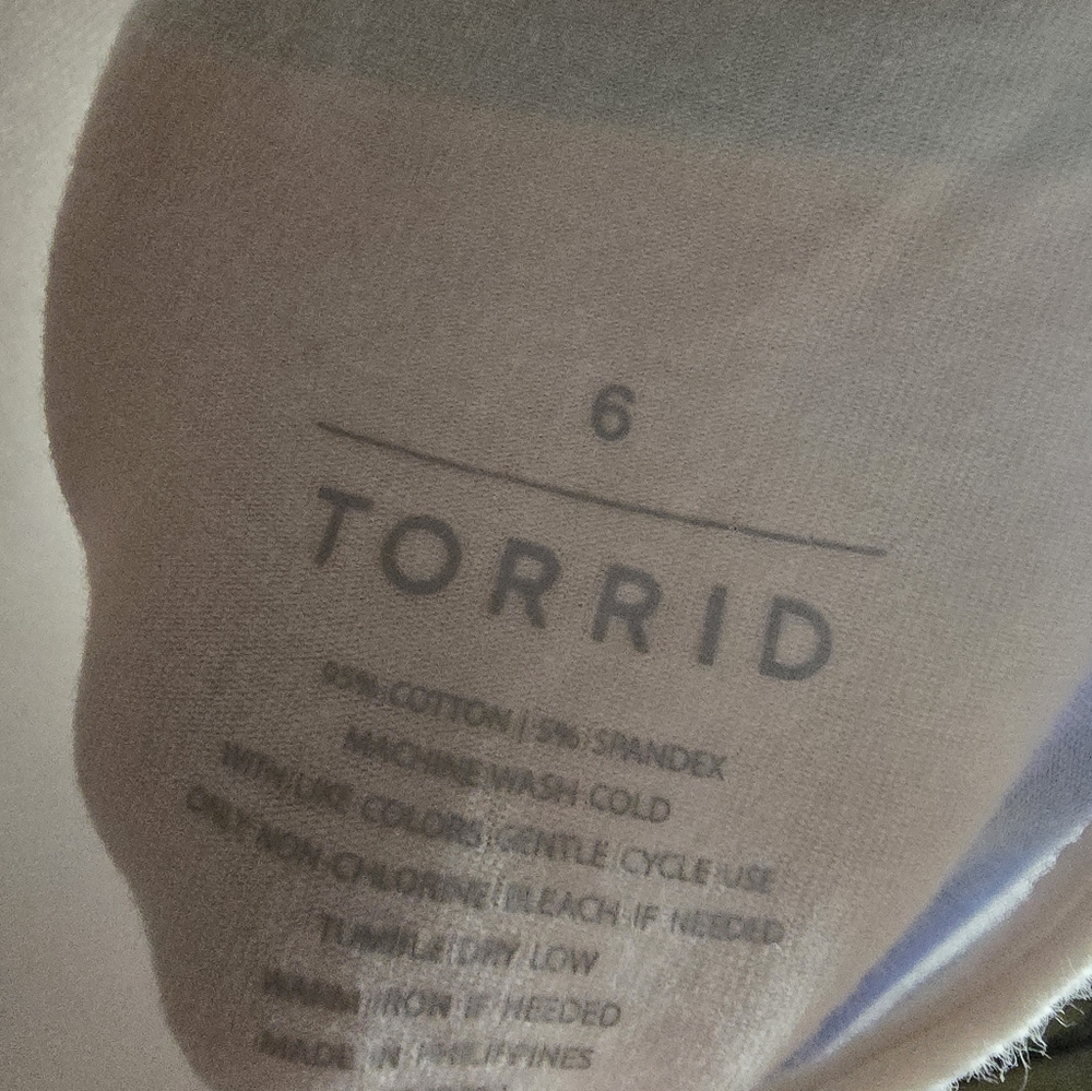TORRID | White Striped Tank Top | Size 30 - Picture 7 of 7